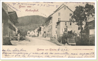 Restaurant Hirschen 13.09.1901 Restaurant Hirschen 13.09.1901