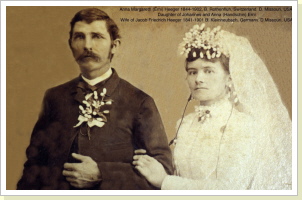 Jakob und Anna Margaretha (Erny) Heeger (Anna geb. 1843 in Rothenfluh) Jakob und Anna Margaretha (Erny) Heeger (Anna geb. 1843 in Rothenfluh)