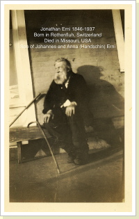 Jonathan Erny geb. 1846 in Rothenfluh Jonathan Erny geb. 1846 in Rothenfluh